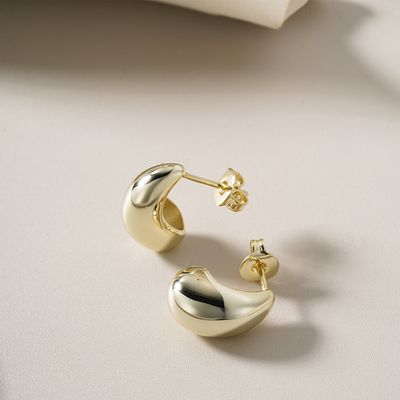 Bold Drop Earrings Gold